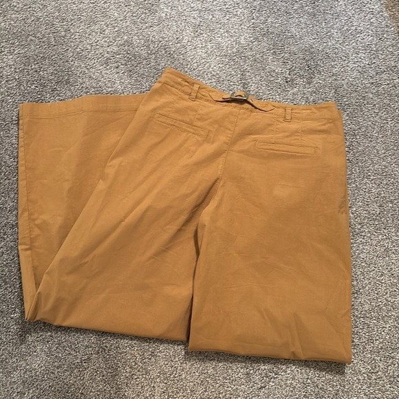 Anthropologie Honey Wide  Leg Cotton Blend Trousers - Picture 11 of 11